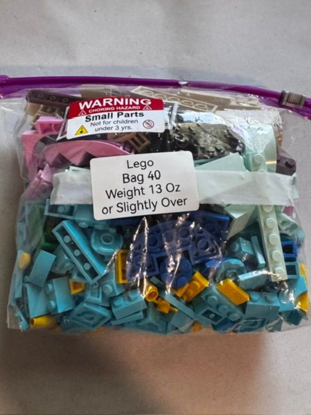 Bulk Lego Bricks & Tiles Lot Mixed Colors Quart Bag 13+ oz Assorted Pieces